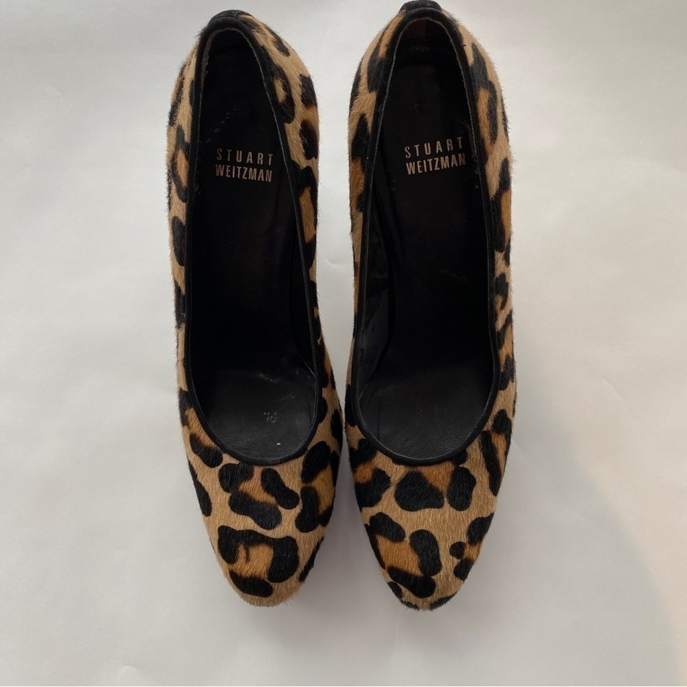 ⭐️2 x HOST PICK⭐️ Stuart Weitzman Leopard and Black Suede Platform Heels